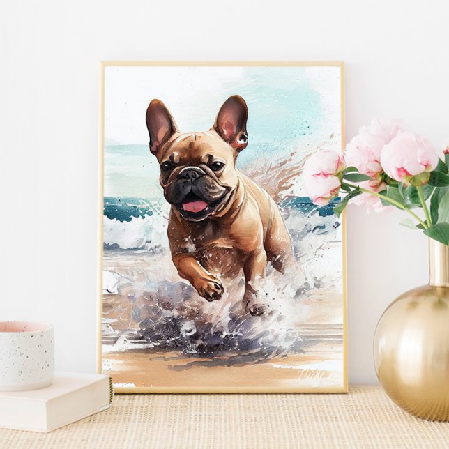 Poster Arte de presente do Bulldog Francês  (Criador carregado)