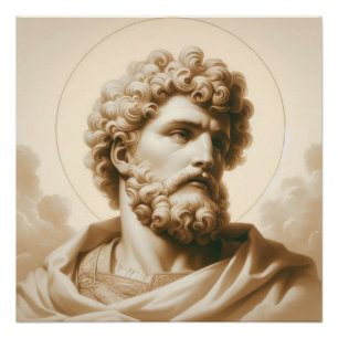 Póster Arte de Proteção Religiosa de Christopher Trabalho