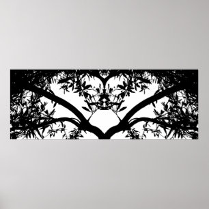 Póster Arte de Ramificação de Árvore