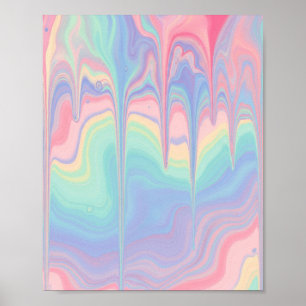 Poster Arte de Redemoinho Pastel Sonhador