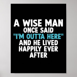 Poster Arte De Reforma legal Para Homens Pai Avô Retiree