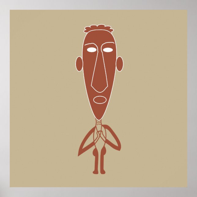 Poster arte de retrato abstrato moderna (Frente)