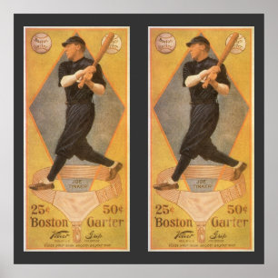 Poster Arte de rótulo de produto antigo, Boston Garter pa