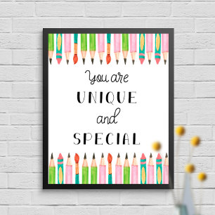 Poster Arte de Sala de Aula Única e Especial