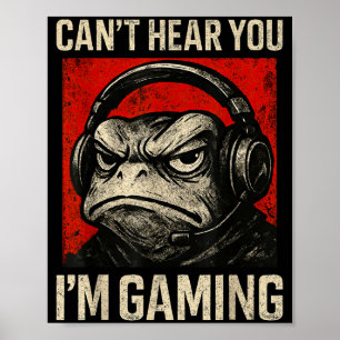 Poster Arte de Sapo Mpy Divertida para Gamer Homens Mulhe