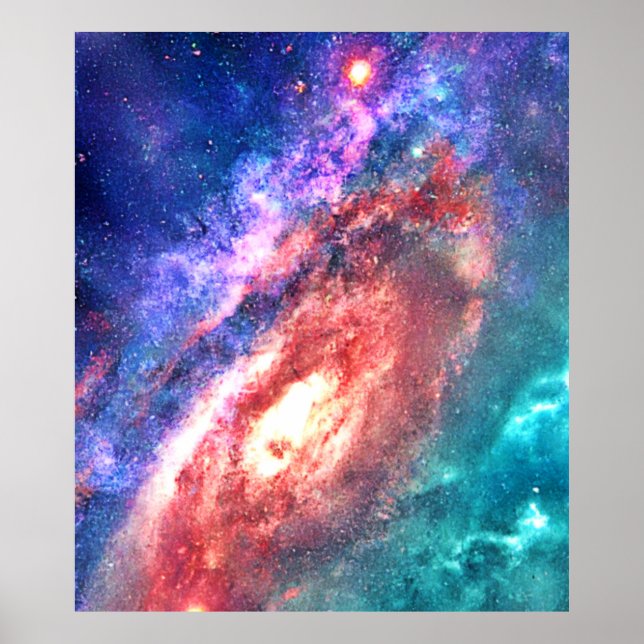 Poster Arte de Sonho de Galáxia Cósmica (Frente)