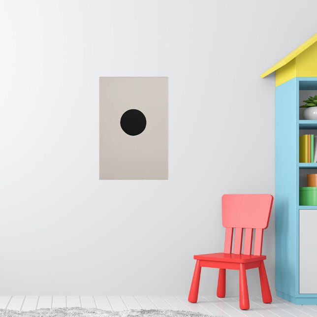 Poster Arte de Traço de solteiro - Marca Esparsa no Espaç (Berçário 1)