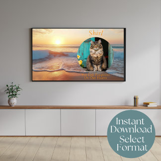 Poster Arte de TV Personalizada de Memorial de Gato de Pr