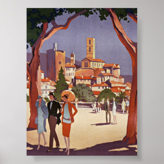 Poster Arte de Verão Vintage Grasse