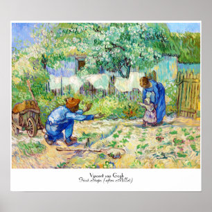 Póster Arte de Vincent van Gogh das primeiras etapas