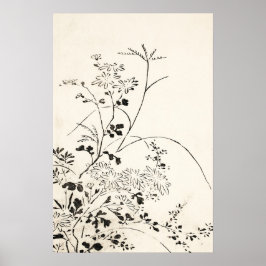 Poster Arte de Vintagem Simples Preta