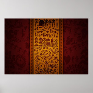 Póster Arte de Warli