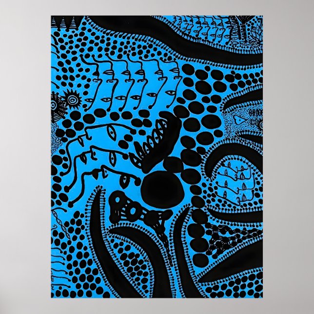 Poster Arte de Yayoi Kusama (Frente)