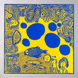 Poster Arte de Yayoi Kusama