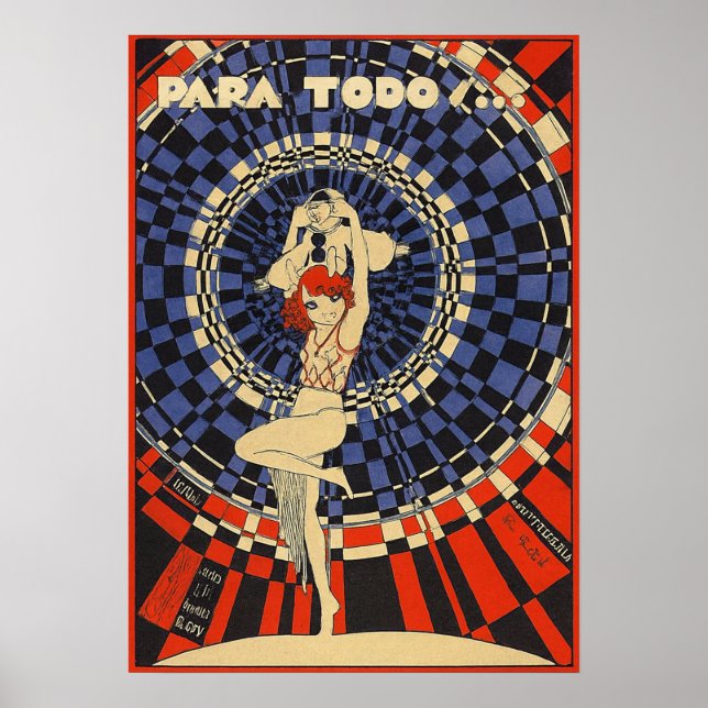 Poster Arte Deco Antiga - Para Todos - Flapper (Frente)