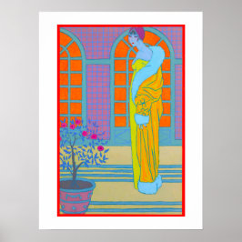 Poster Arte Deco Fashion Ilustração de George Barbier