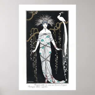 Poster Arte deco nouveau de George Barbier figurinos pari