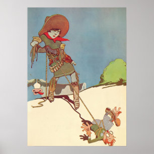 Poster Arte Deco Vintage - Para Todos - Cowgirl