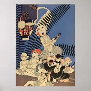 Poster Arte Deco Vintage - Para Todos - Lūʻau