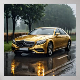 Poster Arte Decorativa - Conduzir Na Chuva #1