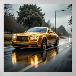 Poster Arte Decorativa - Conduzir Na Chuva #3