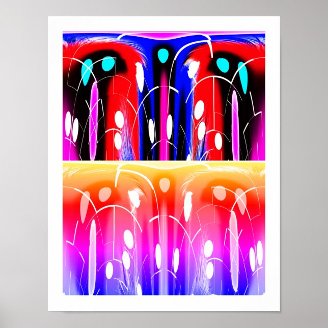 Poster Arte decorativa de dimensões alienígenas (Frente)