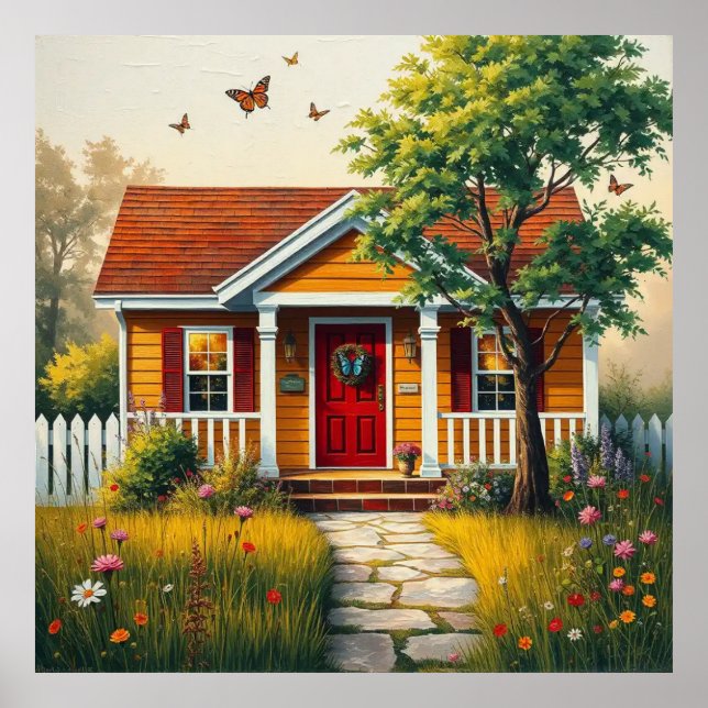 Poster Arte Decorativa - Home Sweet Home #1 (Frente)