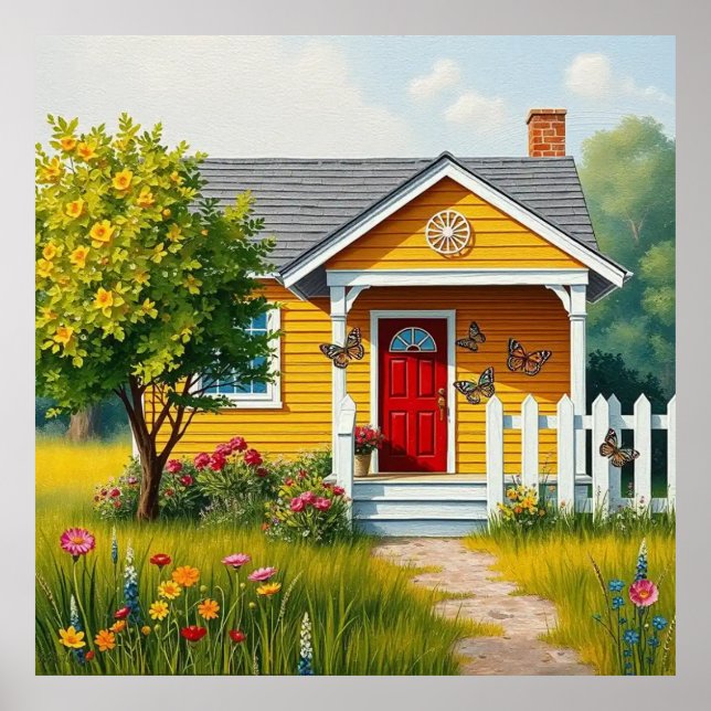 Poster Arte Decorativa - Home Sweet Home #3 (Frente)
