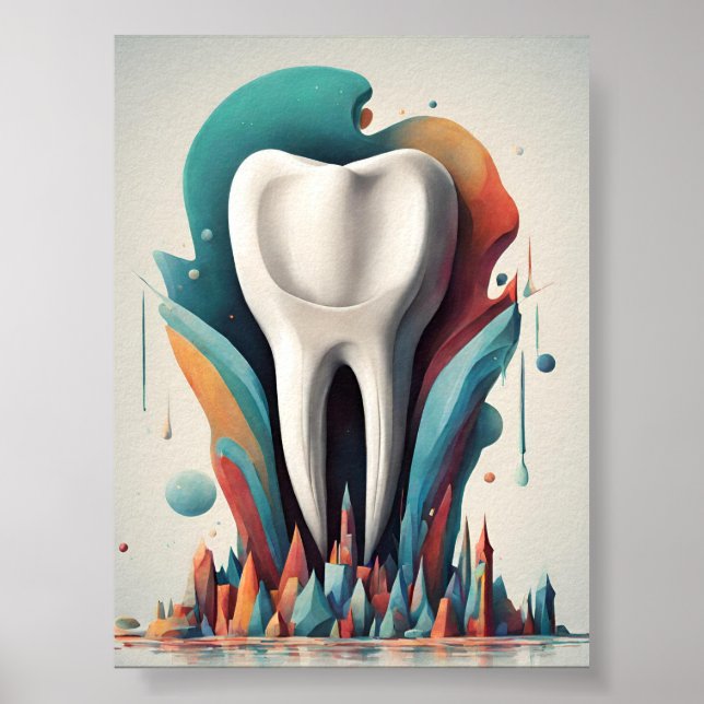 Poster Arte dentária cromática polida (Frente)