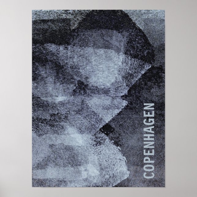 Póster Arte design de Copenhaga legal e única (Frente)