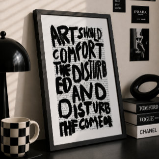 Poster Arte Deve Consolar Citação Geração Z Cartaz de Tip