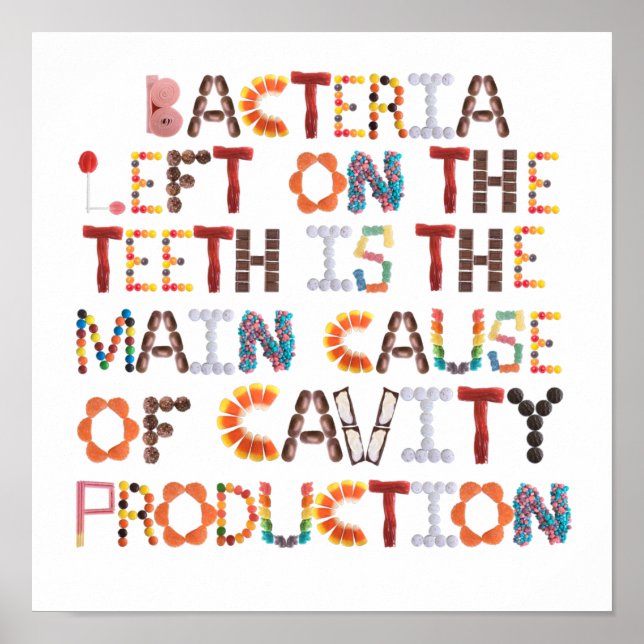 Poster Arte Dia de as Bruxas engraçado para Dentista (Frente)