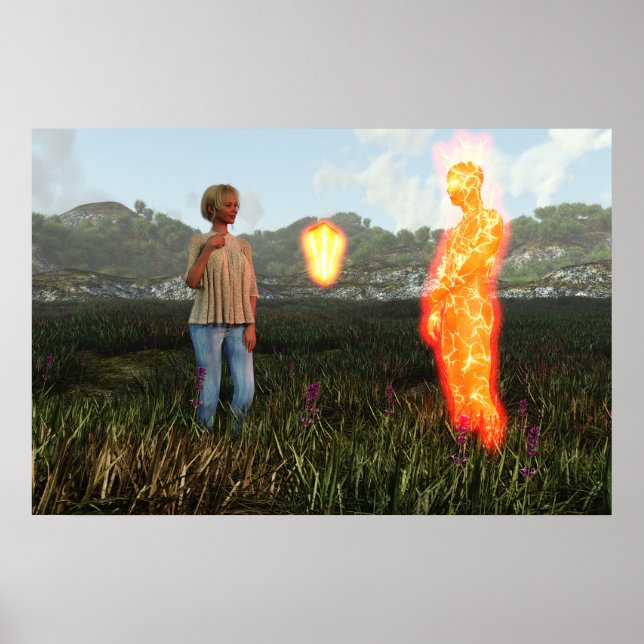 Poster Arte Digital Com Amor Proibido (Frente)