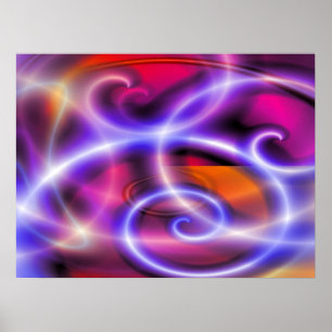 Poster Arte digital do computador - Abstrato Moderna cria