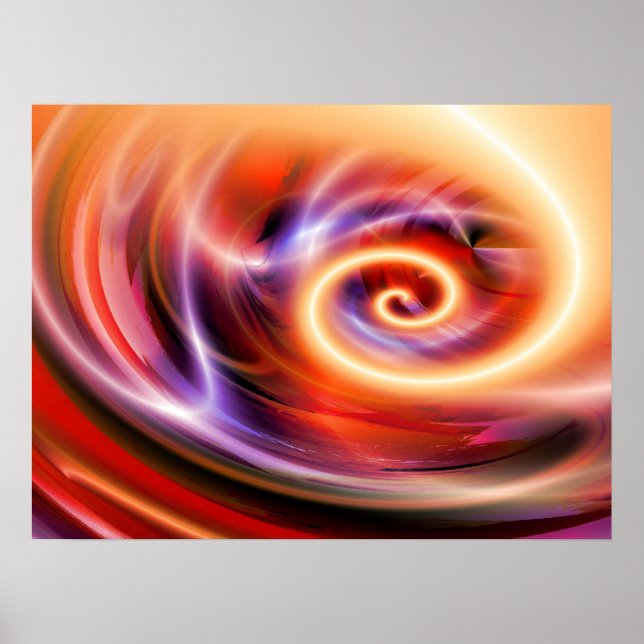 Poster Arte digital do computador - Abstrato Moderna cria (Frente)