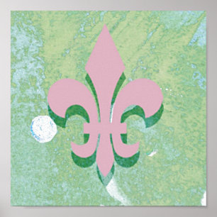 Póster Arte Digital Fleur-de-Lis