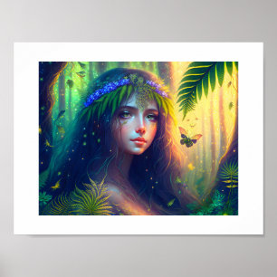 Poster Arte Digital Ninfônica Florestal Encantada