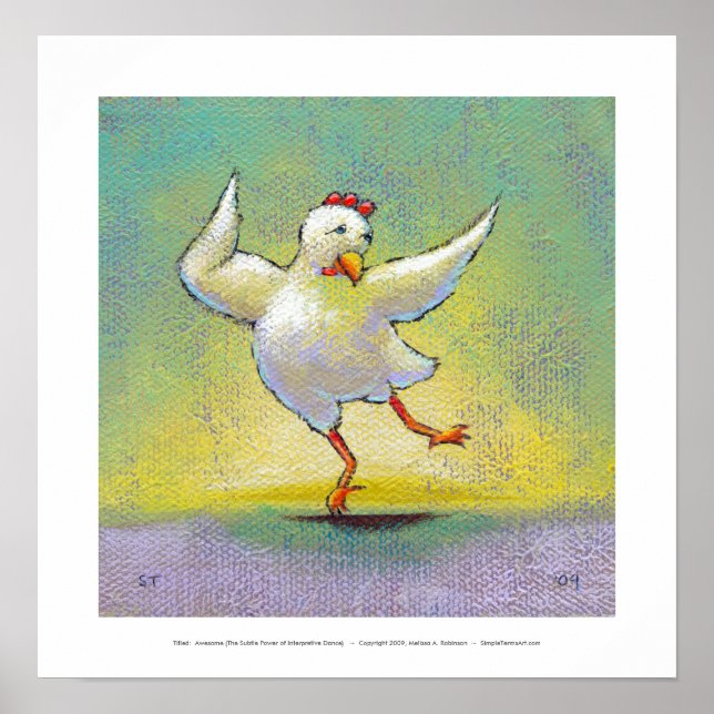 Poster Arte divertida de dança interpretativa moderna dan (Frente)