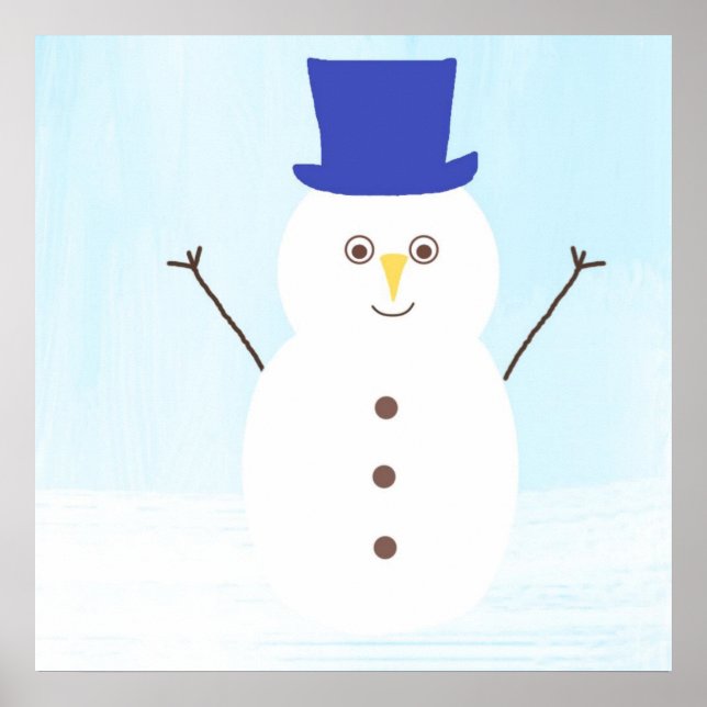Poster arte do boneco de neve (Frente)