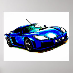 Poster Arte do carro