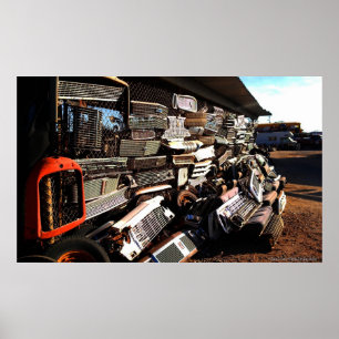 Poster Arte do cemitério de automóveis