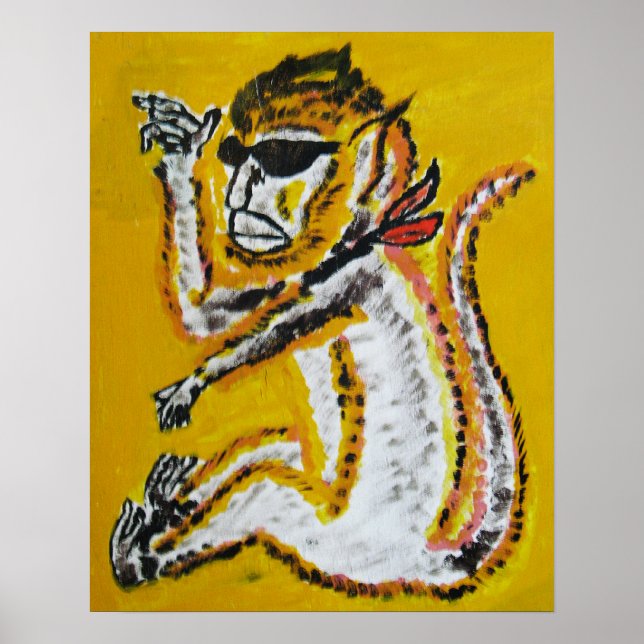 Póster Arte do Circo dos Macacos (Frente)