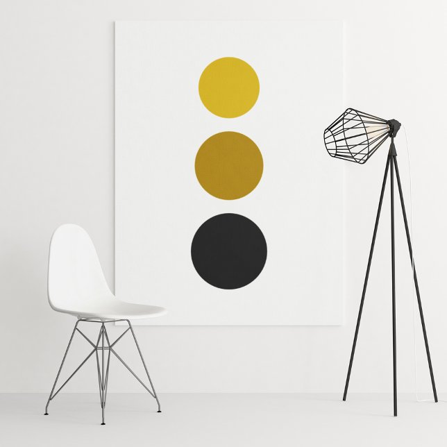 Poster Arte do Círculo de Corte Sun (Mid Century Circle)