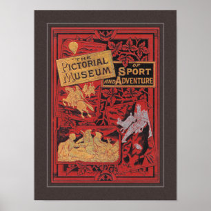 POSTER ARTE DO COBRIR DO LIVRO VINTAGE 1894