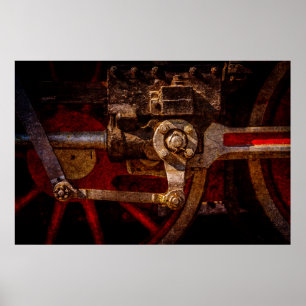 Poster Arte do comboio a vapor