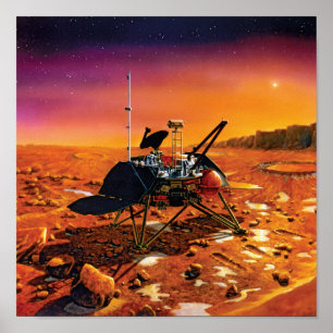 Póster Arte do Conceito do Artista do Mars Polar Lander d