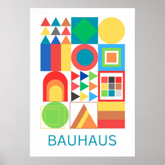 Poster Arte do Design Moderno Minimalista Bauhaus