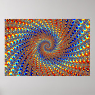 Poster Arte do Fractal de Monterey