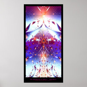 Poster Arte do Fractal - poder da matemática