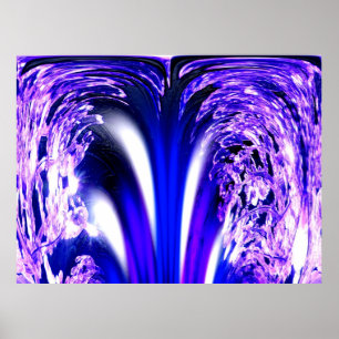 Póster Arte do gelo azul